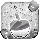 Тема для клавиатуры Raindrops Silver Apple APK