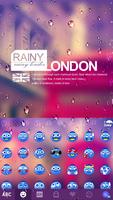 Rainy London Kika Keyboard capture d'écran 2