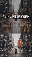 Rainy New York Kika Keyboard Affiche