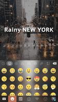 Rainy New York Kika Keyboard 스크린샷 1