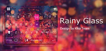 Rainy Glass  Keyboard Theme
