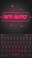 Red Alert Keyboard Theme Affiche