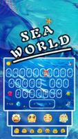 Keyboard - Sea World New Theme الملصق