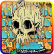 Skull Graffiti Draw Tastatur-T
