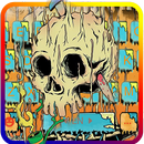 Thème de clavier Skull Graffit APK