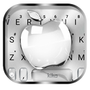 Silver Crystal Apple Tema de teclado APK