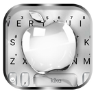 Thème de clavier Silver Crystal Apple icône