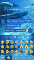 Space Blue Kika Keyboard theme syot layar 2