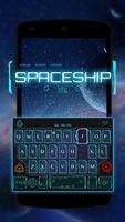 Spaceship Kika Keyboard Affiche
