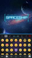 Spaceship Kika Keyboard imagem de tela 2