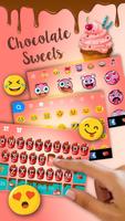 Sweet Chocolate Keyboard Theme captura de pantalla 1