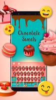 Sweet Chocolate Keyboard Theme captura de pantalla 2