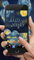 2 Schermata Keyboard - Starry Night Fantasy Emoji Keyboard