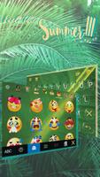 Keyboard - Summer Rain New Theme ภาพหน้าจอ 1