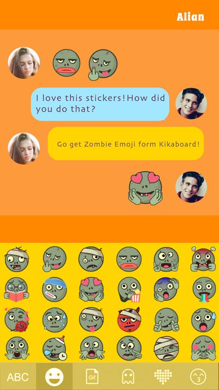 Kika Keyboard Zombie Emoji APK Download - Free ...