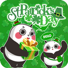 iKey St.Patrick Panda Sticker Zeichen