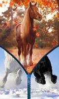 Horses World - Zipper Unlock Screen تصوير الشاشة 1