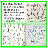Moderne kalligrafie letters Arts-icoon