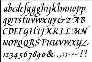 Artes modernas de letras de caligrafia Cartaz