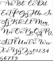 Artes modernas de letras de caligrafia imagem de tela 2
