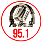 Radio 95.1 radio station 95.1 fm 95.1 player apps icône