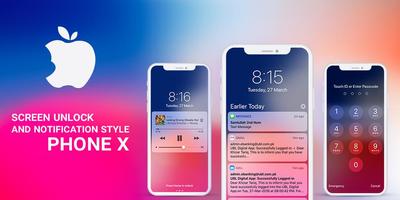 Theme - Launcher For iPhone X الملصق