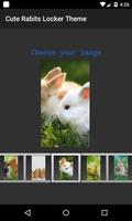 Cute Rabits 3D Locker Theme syot layar 2