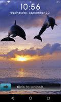 Poster Jumping Dolphin Locker Theme