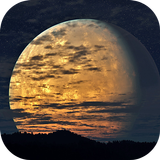 Shinning Moon 3D Locker Theme icône