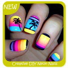 Creative DIY Neon Nails آئیکن