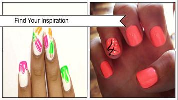 Creative DIY Neon Nails Affiche