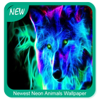 Newest Neon Animals Wallpaper icône