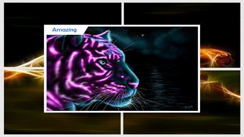 Newest Neon Animals Wallpaper Ekran Görüntüsü 3