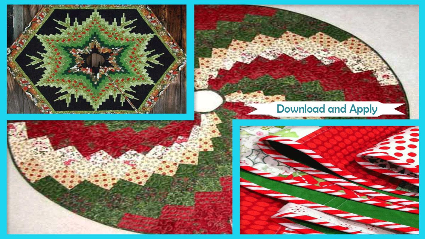 Quilted Christmas Tree Skirt Pattern Interesting Design Quilted Christmas Tree Skirt Pattern Interesting Design