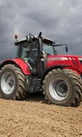 Puzzle Jigsaw Massey New Ferguson Traktor Terbaik poster