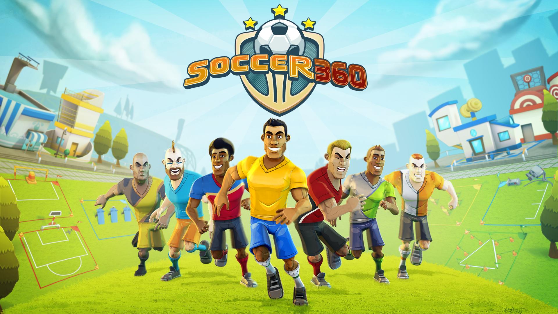360 soccer. Мультяшки играют в футбол. Soccer game.