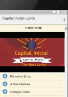 Capital Inicial- Lyrics syot layar 2