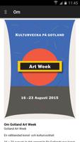 Gotland Art Week poster