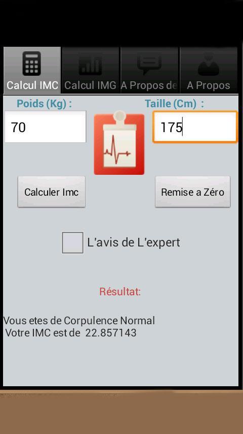Calcul Imc (Poids Idéal) APK for Android Download