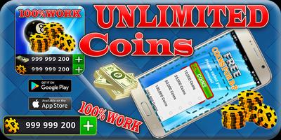 Instant Ball Pool Free Coins, cash Daily Rewards poster