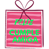 Feliz Cumpleaños Amiga Zeichen