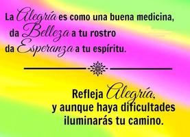 Poster Imagenes y frases de alegria