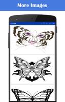 برنامه‌نما How to Draw Butterfly Tattoos عکس از صفحه