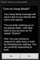 I'm Away (imaway) AutoResponse Screenshot 1