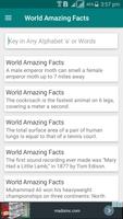 World Amazing Facts स्क्रीनशॉट 2