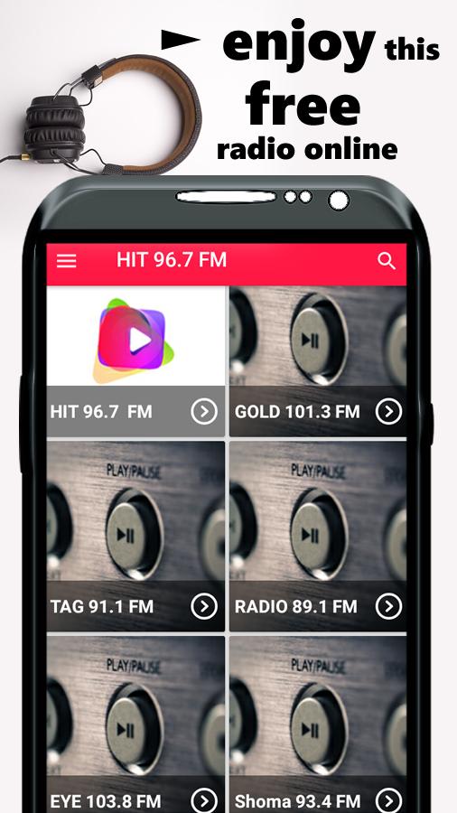 Hit 96.7 FM App Dubai Radio Free Music Online Hit APK voor Android Download