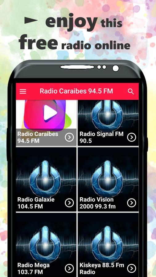 Radio Caraibes 94.5 Fm Haiti Music Free Radio 94.5 APK pour Android  Télécharger