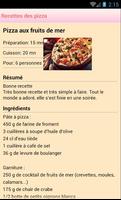 Recettes des pizza en français screenshot 2