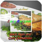 آیکون‌ Black Bean & Corn Quesadillas