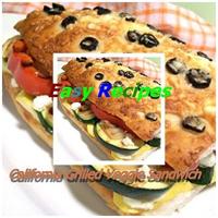 Grilled Veggie Sandwich Affiche
